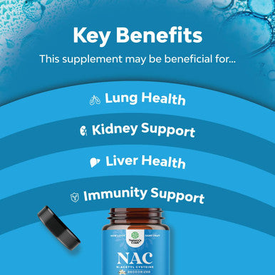 Natures Craft Bundle of USDA Organic Mullein Leaf Drops for Sinus Immunity & Breathing NAC Supplement for Liver Cleanse Detox Kidney Support Lung Health Immunity and Brain Supplement