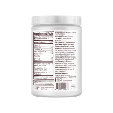 NativePath Collagen Peptides - Hydrolyzed Type 1 & 3 Collagen. Keto & Paleo Grass-Fed Protein Powder for Hair Skin Nails Bones Joints Digestion and More - No Gluten or Dairy (Matcha Latte 230g)