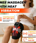 Fittyfun Knee Massager With Heat And Red Light Therapy Fsa Eligible Hsa Approved 5000Mah Cordless Knee Massager For Knee Pain Relief 60 Leds Near Infrared Knee Brace Portable Knee Wrap For Joint/Calf/Elbow