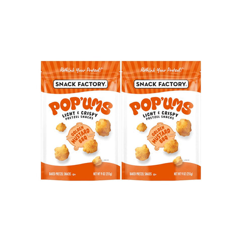 Snack Factory Pop'ums Sea Salt Pretzel Snacks 9 Oz Bag (Pack of 3)