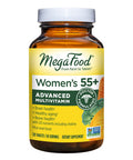 MegaFood Women'S 55+ Advanced Multivitamin For Women - Doctor-Formulated With Choline Vitamin D3 Vitamin B12 Biotin - Plus Real Food - Optimal Aging Vegetarian - 120 Tabs (60 Servings)