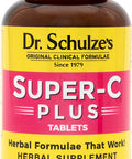 Dr. Schulzes SuperC Plus Vitamin C Complex Clinical Herbal Formula Dietary Supplement Immunity Support Increase Collagen Formation Iron Absorption 60 Chewable Tablets 1000 mg