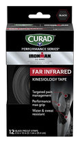 Curad Performance Series Far Infrared Kinesiology Tape Black