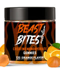 BEAST BITES Nutrition Creatine Monohydrate Gummies for Men & Women - 5g of Creatine Monohydrate per Serving - Sugar Free,Vegan, Orange Flavor, 135 Count (45 Servings).
