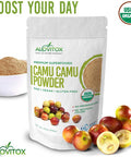 Organic Camu Camu Berry Powder | Naturally Energizing Immune Boosting Vitamin C, Antioxidants, And Proteins | Raw, Pure, Gluten Free, Vegan, Non GMO Peruvian Camu Camu Powder by Alovitox | 3.5 oz Bag