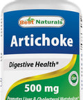Best Naturals Artichoke Extract 10000 mg Equivalent - 3rd Party Lab Tested - 180 Capsules