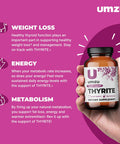 Umzu Thyrite Thyroid Support Supplement Magnesium, Zinc, Copper, Iodine & Selenium Healthy Metabolism, Sustained Energy & Weight Management Thyroid Complex Aid (30 Day Supply 120 Capsules)