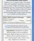 HealthAid Methylcobalamin Metcobin, 1000 mcg
