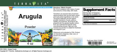 Terravita Arugula Powder (4 Oz, Zin: 519004)