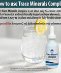 Trace Mineral Complex Full Spectrum Minerals Ionic Liquid Mineral Drops For Water Electrolytes, Hydration Supplement 2 Fl Oz Glass Bottle