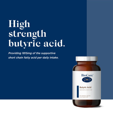 BioCare Butyric Acid Calcium and Magneisum Butyrate Pack of 90 Capsules