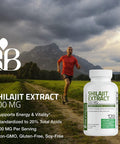 Bronson Shilajit Extract 500 Mg Per Serving, Supports Energy Production & Vitality, Standardized To 20% Total Acids, Non-Gmo, 60 Vegetarian Capsules