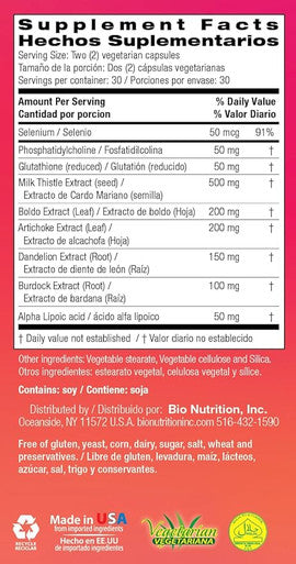 Bio Nutrition, Liver Wellness, 60 Vegicaps
