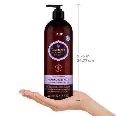 HASK Lavender Body Wash and Biotin Shampoo + Conditioner Pack: Includes 2 Lavender + Vanilla Body Wash and 1 Biotin Shampoo and Conditioner Set