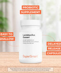 Supersmart Lactobacillus Gasseri 200 mg 6 Billion MicroOrganisms cfu Per Day Restores The Balance of intestinal Microflora Probiotic Strain NonGMO Gluten Free 60 Dr Capsules