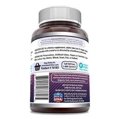 Amazing Formulas Sambucus Black Elderberry | 3000 Mg Per Serving | 180 Veggie Capsules Supplement | Non-Gmo | Gluten Free | Made In Usa