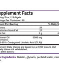 BRONSON CLA 3000 Conjugated Linoleic Acid Extra High Potency - 3,000 mg - 120 Softgels