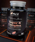 Vitamin B Complex - 8 High Strength B Vitamins & Vitamin C - Vitamins B1, B2, B3, B5, B6, B8, B9 & B12, 90 Timed Release Tablets, 3 Month Supply, Vegan & Vegetarian VIT B Complex