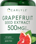 Carlyle Grapefruit Seed Extract | 500 mg 120 Capsules | Maximum Strength | Non-GMO Gluten