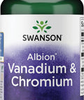 Swanson Albion Chelated Vanadium and Chromium 60 Veg Capsules