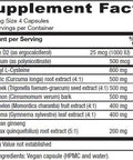 Vitanica Metabolic Manager - Herbal Supplement to Support Healthy Metabolic Response - Dietary Supplement with Vitamin D - Vegan Antioxidant Supplement - 120 Capsules