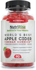 Apple Cider Vinegar Gummies with The Mother: High Potency 1500 mg - Supports Weight Management for Women & Men, Digestive & Wellness Formula