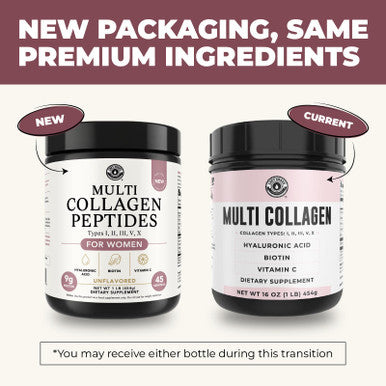 Left Coast Performance Multi Collagen Peptides Powder Types I II III V X Multi Collagen Protein Powder with Hyaluronic Acid Biotin Vitamin C For Skin Hair Nails Joints and Gut Health - Keto Non-GMO Supplement