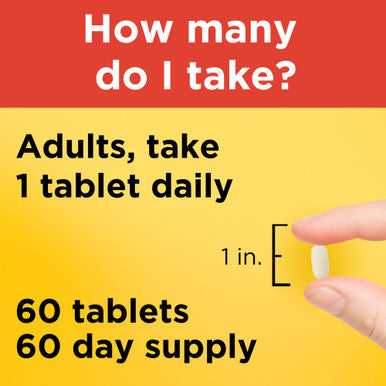 Nature Made Super C With Vitamin D3 And Zinc Dietary Supplement For Immune Support 60 Tablets 60 Day Supply