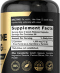 Carlyle L Carnitine 1500Mg | 200 Capsules | Advanced Athlete Formula | Workout Supplement | As L-Carnitine L-Tartrate | Non-Gmo