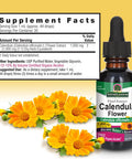 Nature'S Answer Calendula Flowers with Organic Alcohol 1-Fluid Ounce | Immune Support | Promotes Blood Regulation | Natural Metabolizer