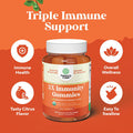 Natures Craft Vegan Organic Immune Support Gummies - D3 Zinc and Vitamin C Gummies for Adults Immunity - Organic Vitamin D Gummies for Adults Immune Support Supplement - Gluten & Non-GMO (60 Servings)