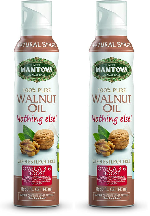 Mantova Coconut Oil Spray, 100% Pure Cooking Oil, Ideal for Healthy Keto Snacks, Baking, Grilling, and Seasoning - Versatile Dispenser for Spray, Drip, or Stream with No Waste, 5 oz
