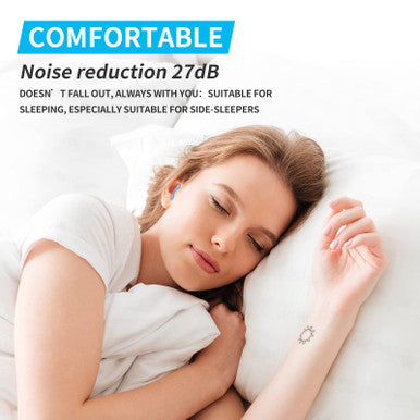 Lysian Ultra Soft Moldable Ear Plugs For Sleeping And Swimming Adults And Kids - Reusable Noise Cancelling Earplugs For Sound Blocking Snoring Study