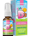 Nutrasumma Kids Vitamin D3 400 Iu Spray Bubble Gum Flavor-1Oz- Naturally High Absorption Rate Supports Bone Boosts Immune System Vitamin Supplement