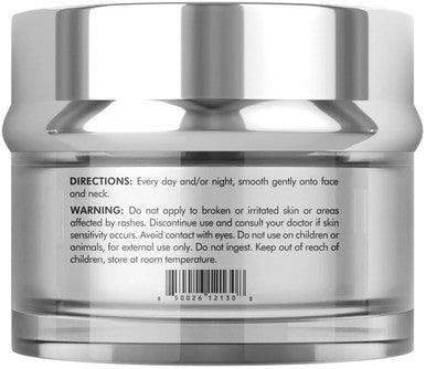 Codeage Eternal Platinum NAD Face Cream Resveratrol Collagen Niacinamide Hyaluronic Acid Vitamin C & E Aloe Vera Shea Butter Skin Care Wrinkles Moisturizer Firming Tightening Neck Facial Cream 1.8 Oz