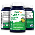 NusaPure Dandelion Extract 2,250mg 200 Veggie Capsules (Non-GMO, Extract 5:1 & )