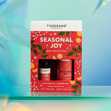 Tisserand Aromatherapy - Seasonal Joy Diffuser Oil And Room Mist Duo Kit - Orange, Nutmeg And Clove - 100% Natural Pure Essential Oils