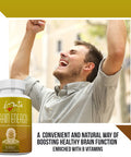 Brain Supplement With Vitamin B12 Enhance Focus, Concentration, Mental Energy No Crash Orjitters B Complex Rodhiola Rosea Caffeine Ginseng Maca For Women & Men 30 Capsules By Amate Life
