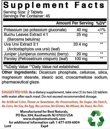 Best Naturals Water Pill with Potassium 90 Tablets - Supports Elimination of Water Retention Also Called Diuretic