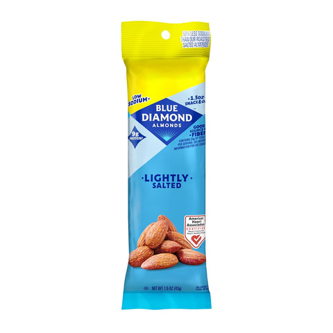 Blue Diamond Almonds, Smokehouse Flavored Snack Nuts, Single Serve Bags (1.5 Oz. Tubes, Pack of 12)