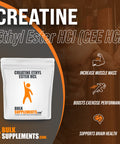 Bulksupplements.Com Creatine Ethyl Ester Hcl Powder - Creatine Pre Workout Powder - Pure Creatine Supplement - Creatine Nutritional Supplements - Creatine Powder (1 Kilogram - 2.2 Lbs)