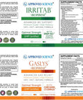 Approved Science Irritab and Gasylys One Month Supply Digestive Support Supplements