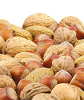 Anna and Sarah, Premium Mixed Nuts in Shell, California Jumbo Chandler Walnuts, Georgia Extra Large Pecans, California Almonds, Large Oregon Hazelnuts, Buttery Taste Brazil Nuts in Box, 8 Lbs