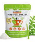 Stevia Select Organic Stevia Powder Sugar Plant Based Stevia Sweetener Non GMO Pure Stevia Extract Sugar Substitute No Additives Zero Calorie 4 Oz