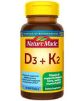 Nature Made Vitamin D3 K2 5000 Iu (125 Mcg) Vitamin D Dietary Supplement For Bone Teeth Muscle And Immune Health Support 30 Softgels 30 Day Supply