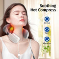 Neck Massager With Heat Cordless Neck Shoulder Massage For Pain Relief Deep Tissue Kneading Neck Massager Electric Portable Heated For Travel Home Office Parent Gift