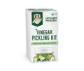 Fermentaholics Organic Vinegar Pickling Kit - Easy Quick Pickles - 2 Recipes With Perfect Pickle Spice And her Salt - Wide Mouth Quart Jar - Makes 3 Quarts - Ou her
