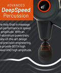 Deep Tissue Massage Gun With Heat Gun Massager With Heat Ball Technology 4 Speed Option Massage Guns Portable Massage Gun Handheld Massage Gun, Travel Massage Gun For Muscle Relief 3