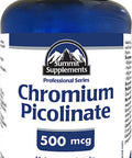 Summit Supplements, Chromium Picolinate 500 Mcg, 150 Veggie Caps, Professional Series, 150 Count
