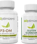 BiOptimizers - P3-OM (60 Capsules) and Gluten Guardian (90 Capsules) Supplement Bundle